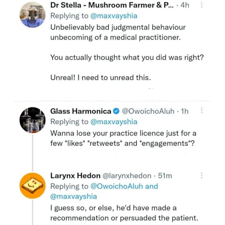 Doctor reveals what he did when a female patient refused to tell him her complaint because she preferred a female doctor
