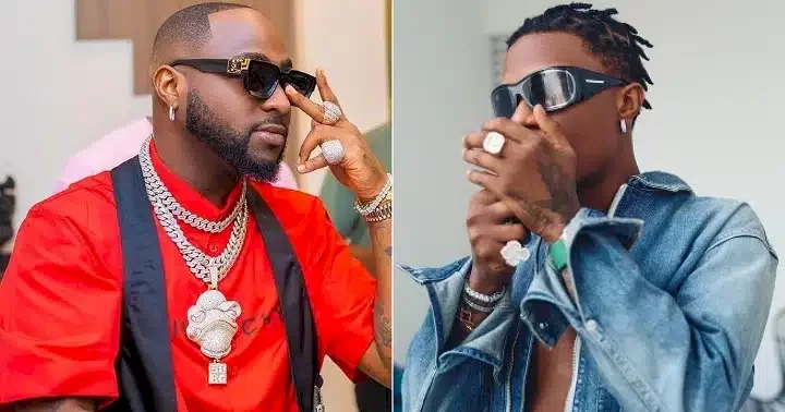 Davido reacts as Wizkid announces he's going on tour with him