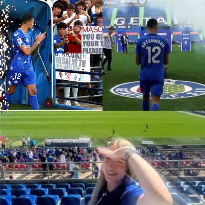 Mason Greenwood receives warm reception from Getafe fans during unveiling (video)