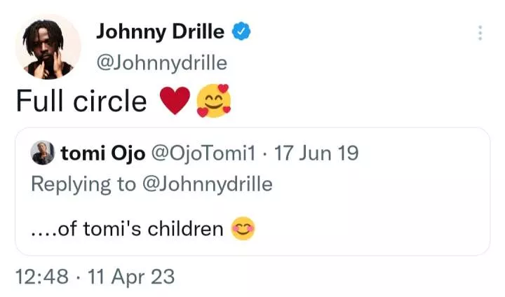 Reactions as Johnny Drille and actress Tomi Ojo flaunt their 'love' years after she said he'll be the father of her children