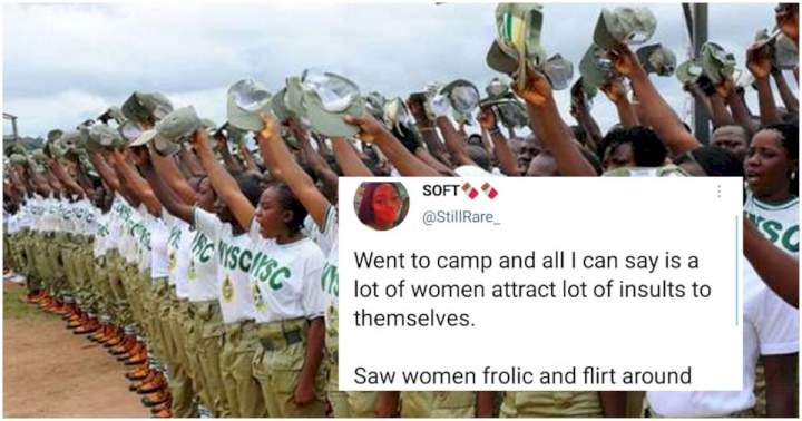'A lot of women attract insults to themselves in Nysc camp because of food' - NYSC member