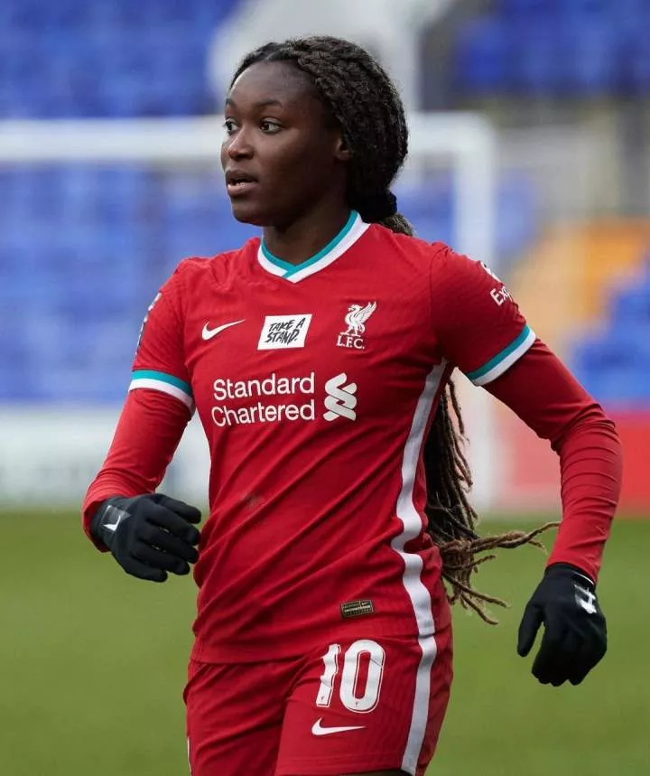 Babajide, who joined Liverpool on January 25, 2018, was their second-leading goal scorer during the 2018-19 WSL season. Instagram/Rinsola Babajide