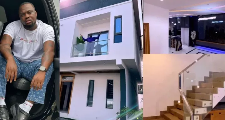 "I no believe say I fit buy house" - IG influencer Egungun acquires a palatial mansion, shows off its interiors (Video)