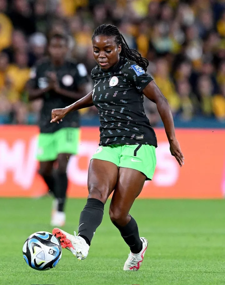 Toni Payne was impressive for Nigeria during the 2023 FIFAWWC (Photo Credit: FIFA/Twitter)