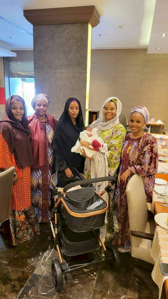 Former Emir of Kano, Sanusi at the naming ceremony of his newborn daughter in Saudi Arabia (photos)