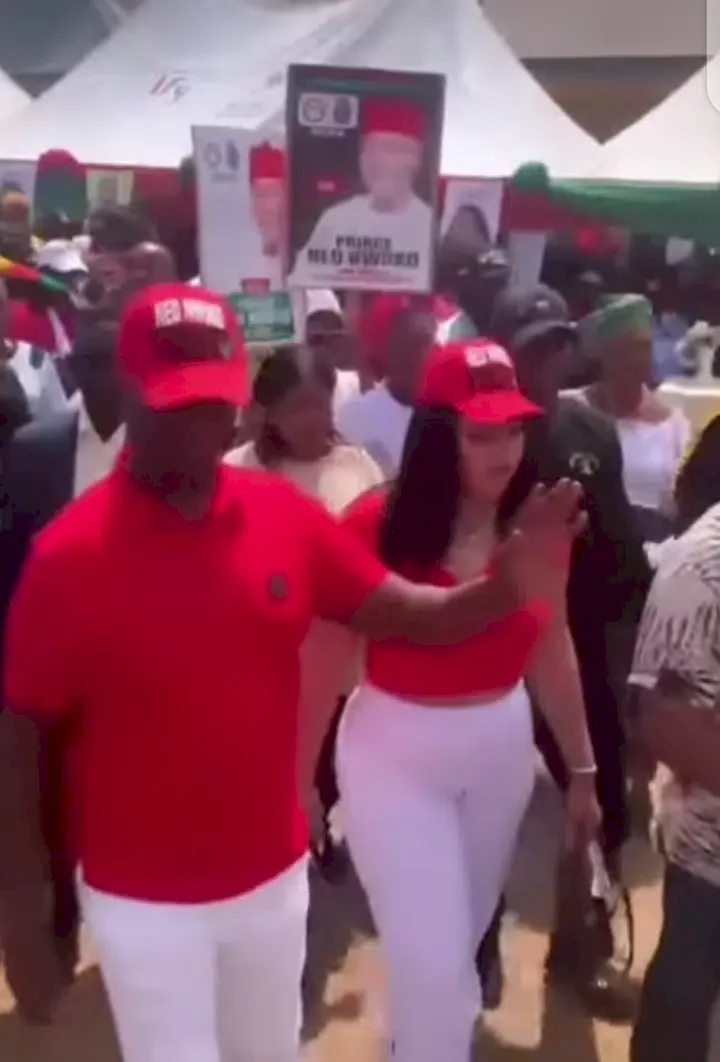 Regina Daniels and hubby, Ned Nwoko thrill guests with 'Buga' dance moves in Delta (Video)