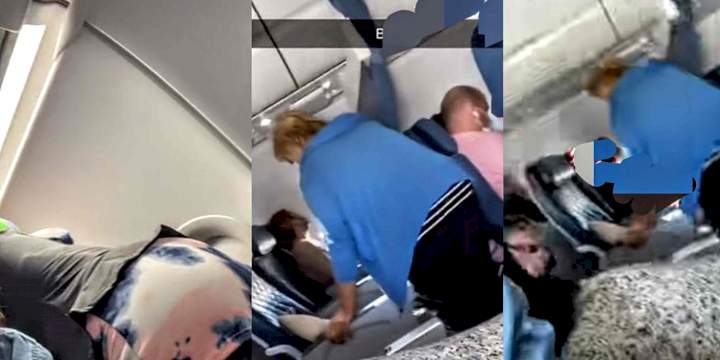 "Bum enlargement wahala" - Reactions as women resort to kneeling during their flight back home after surgery [Video]