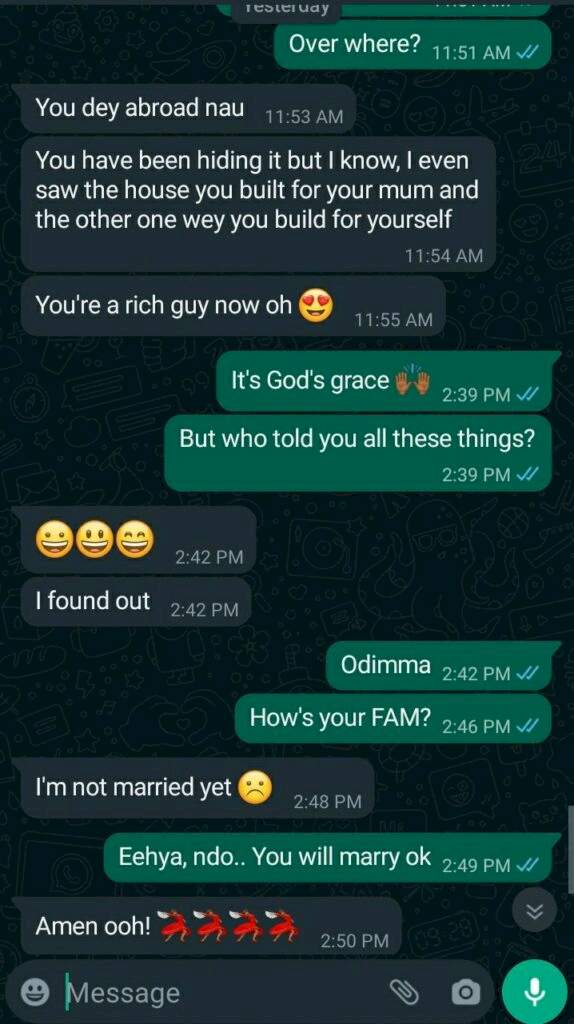 Man shares chat with an old classmate who turned down his advances years ago and now wants to marry him