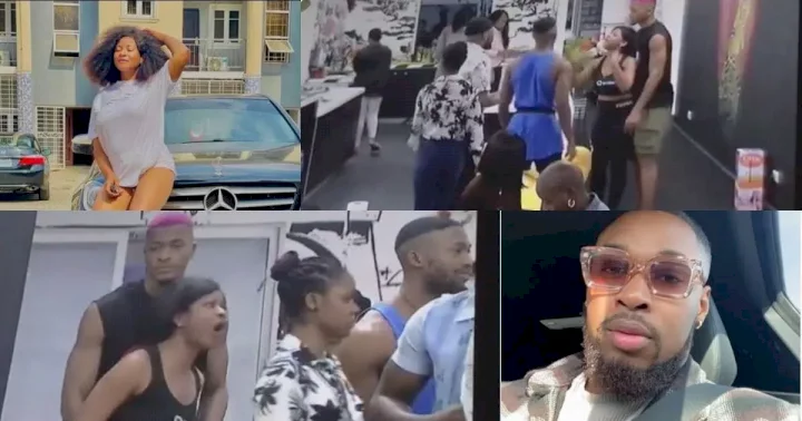 BBNaija: Phyna, Sheggz fight dirty after he told her she 'will soon go home' (Video)