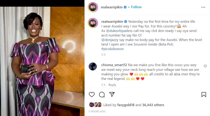 Don Jazzy gave out his mother's funeral asoebi for free to everyone - Real Warri Pikin reveals
