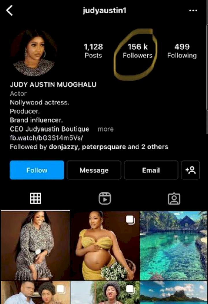 Judy Austin changes surname on her Instagram bio from 'Muoghalu