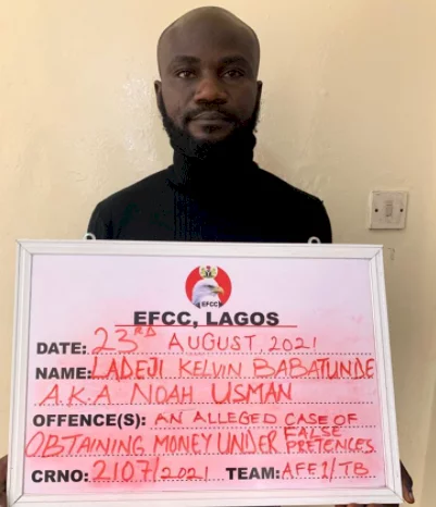 Man arrested for impersonating EFCC officials to allegedly defraud yahoo boys of N38m