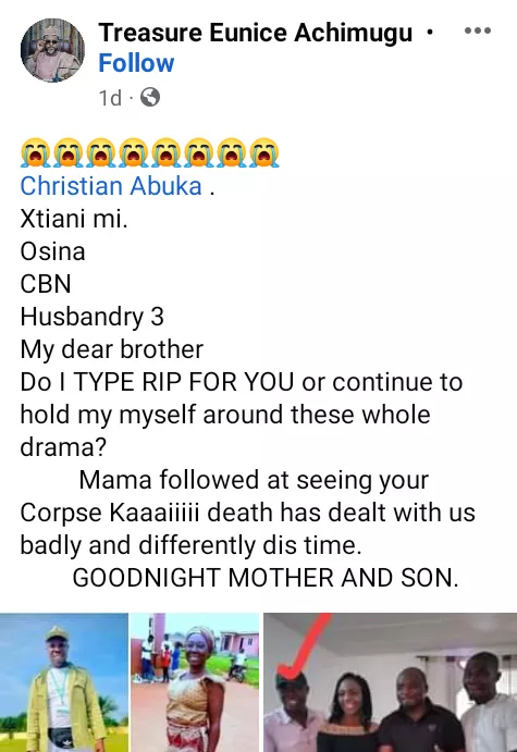 Young man killed in auto crash on his way home from Kwara after completing NYSC; his mum slumps and dies after hearing the sad news