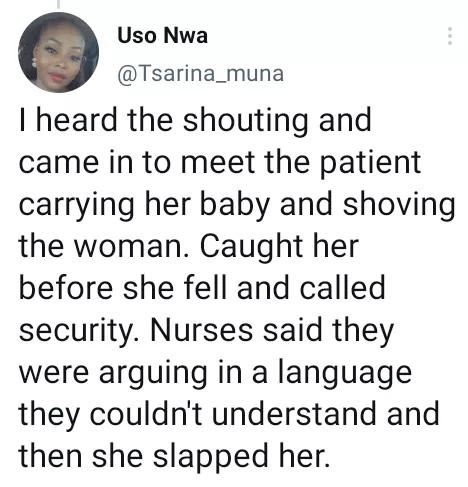 Nigerian doctor narrates how woman slapped her daughter-in-law in hospital ward a day after she delivered via C- section