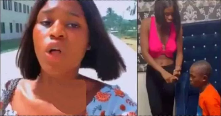 'How many children una fit help?' - Yahoo girl who employs underage boys reacts to backlash (Video)
