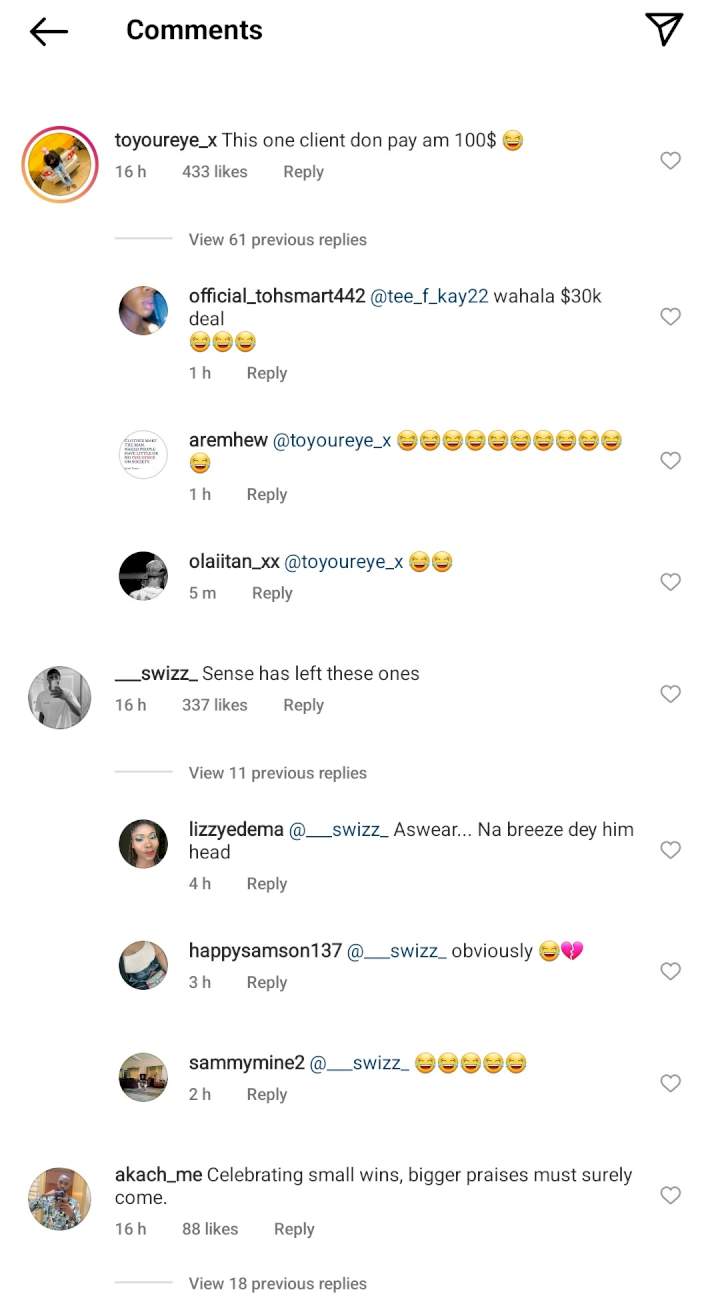 'Trenches riches, how much he collect sef?' - Nigerians react to video of young man washing his mate's feet with a bottle of wine (WATCH)