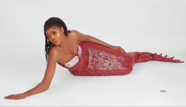 Reactions as lady celebrates birthday with mermaid-themed photos (Video)