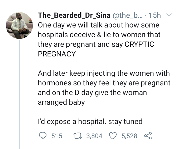 'How some Nigerian hospitals inject women with pregnancy hormones and lie to them that they are pregnant' - Doctor narrates