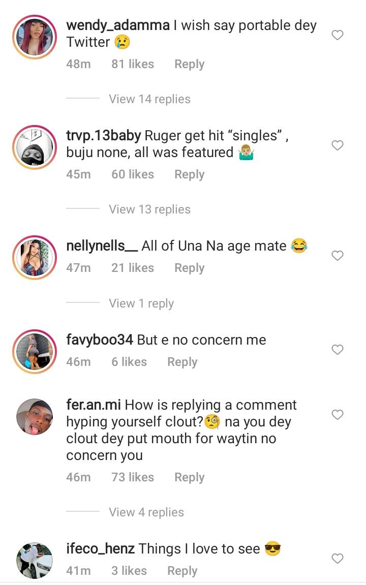 'Fight go soon start' - Reactions as Omah Lay tackles Ruger for saying BNXN 'Buju' isn't better than him