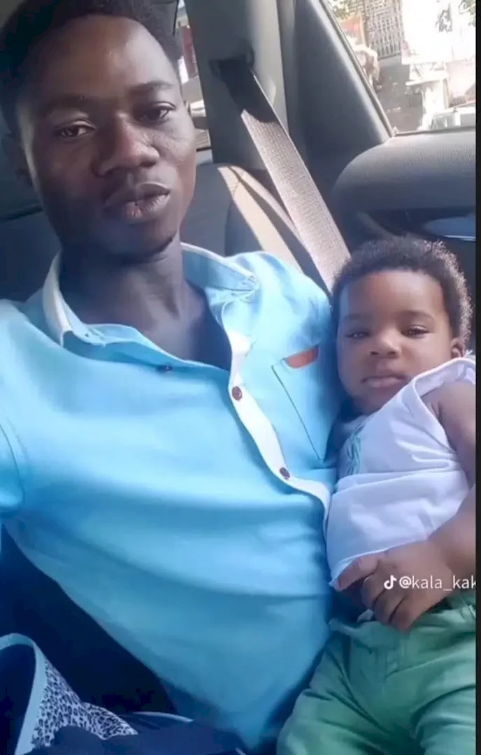 Man shows off growth of abandoned baby allegedly found by roadside (Video)