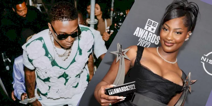 Wizkid, Tems record historic win at the 2022 BET Awards (Video)