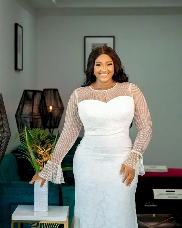 'You get mind o' - Reactions as Yul Edochie's second wife declared herself 'the happiest girl' (Video)