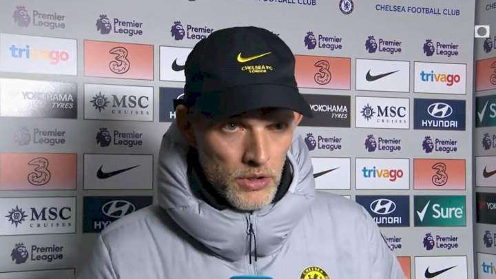 EPL: We're not at the highest level - Tuchel reacts to Chelsea's 1-0 win at Everton