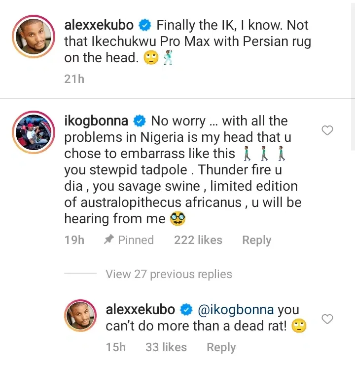 Ik Ogbonna fumes, lashes out as Alexx Ekubo embarrasses him, shares photo of his real bald head