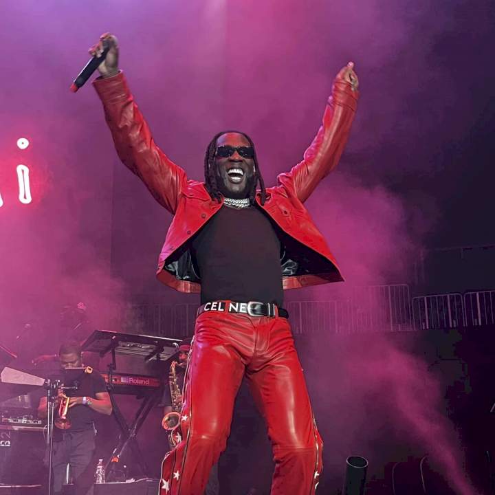 'Odogwu' - Fans hail Burna Boy as he becomes first African artiste to sell out 21,000 capacity 'State Farm Arena' in Atlanta (Video)