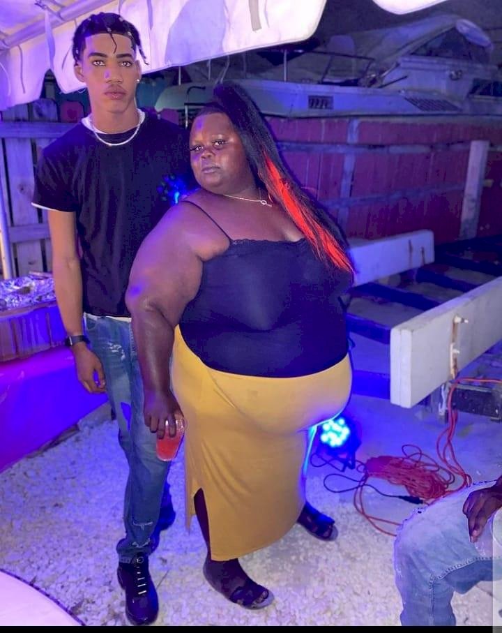 “I love her heart not her looks” – Man says as he shares lovely photos with his chubby girlfriend