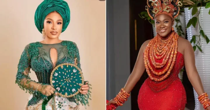 "Na cry I dey cry since" - Tonto Dikeh expresses disappointment at Mercy Johnson, she responds
