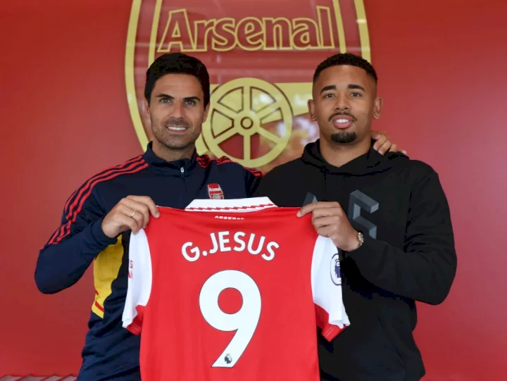 Arsenal confirm Gabriel Jesus signing in £45m deal from Manchester City