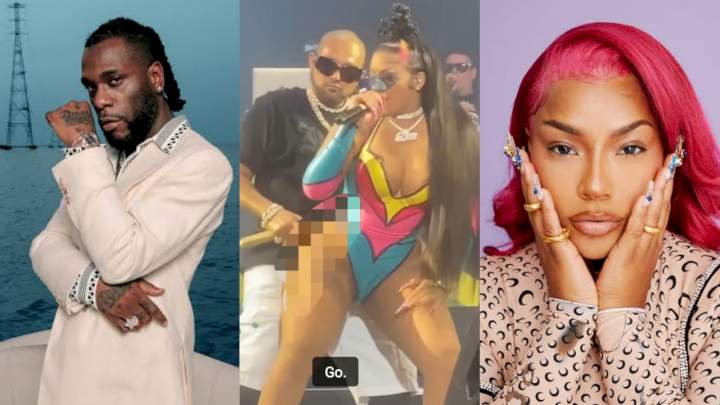 "Someone should check on Odogwu" - Reactions as Burna's ex, Stefflon Don twerks up a storm on Sean Paul (Video)