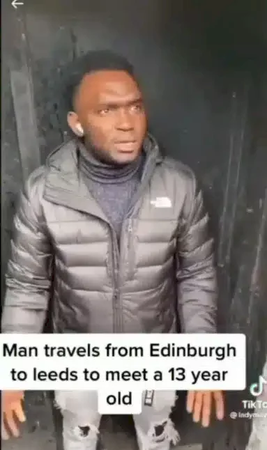 Man accosted for traveling miles to meet 13-year-old girl after allegedly sex-chatting her (Video)