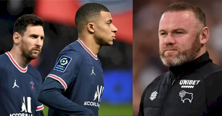 PSG: He won 4 Ballon d'Ors at your age - Rooney slams Mbappe for pushing Messi