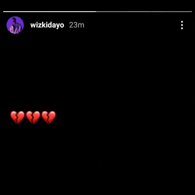 Wizkid drops heartbreaking post amid death of Davido's son, Ifeanyi