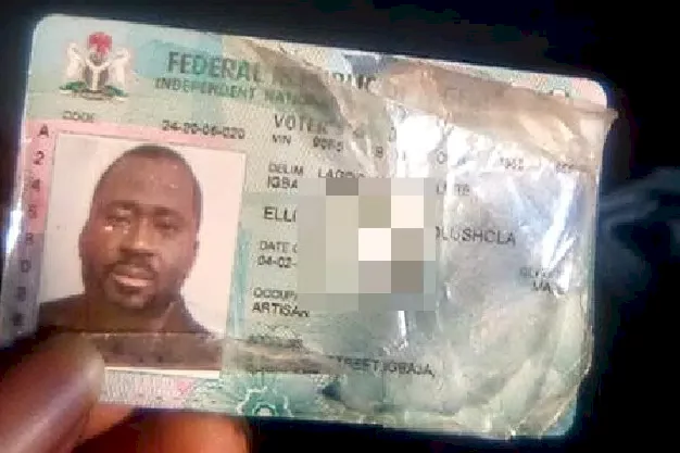 Nigerians react as passerby finds Desmond Elliot's Permanent Voter's Card on the street of Lagos
