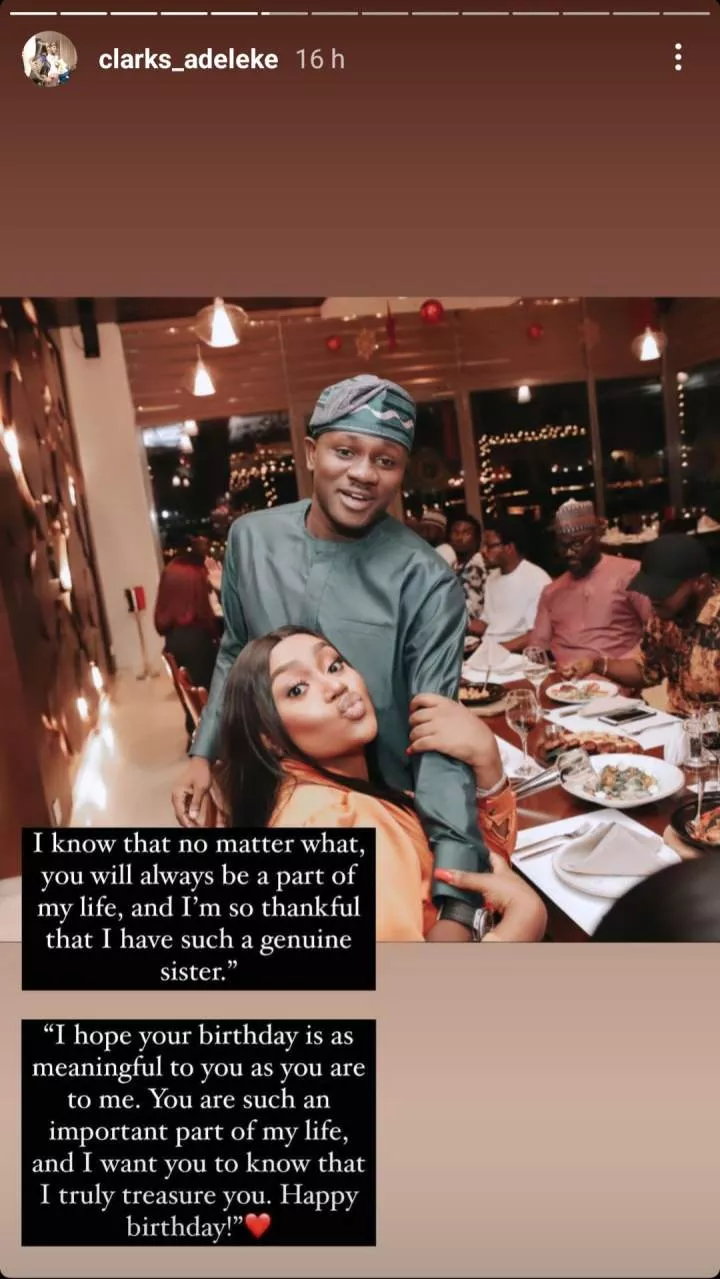 'You are the strongest woman in this entire world' Davido's cousin Clarks Adeleke hails Chioma on her birthday