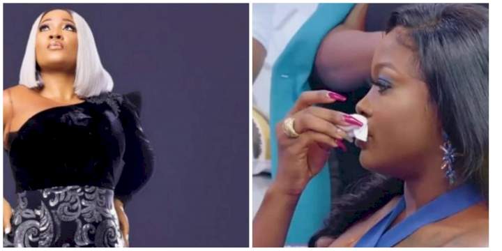 BBNaija reunion: Drama as Ka3na cries and walks out while trying to explain her failed friendship with Lucy (Video)