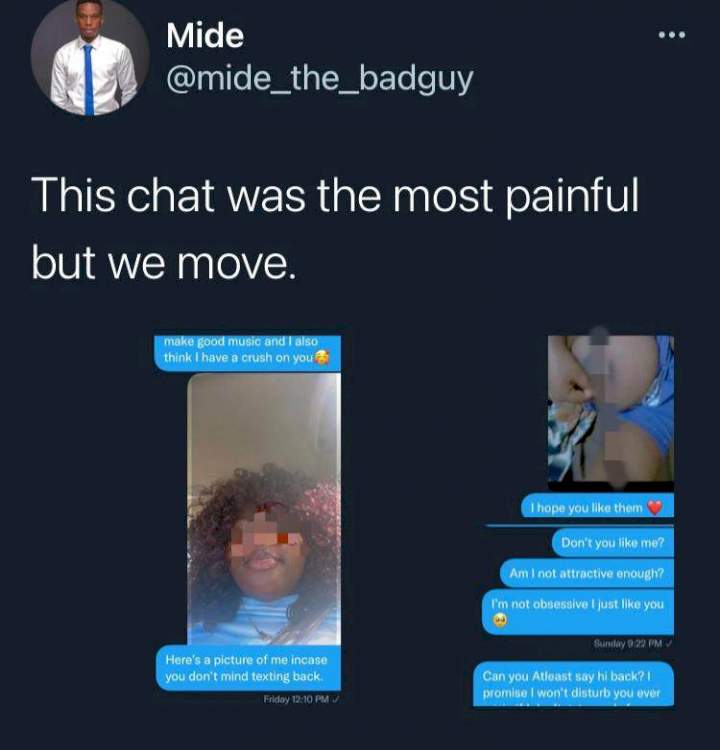 Man in tears after seeing 'bedroom photos' of his babe sent to random men begging to be their friend