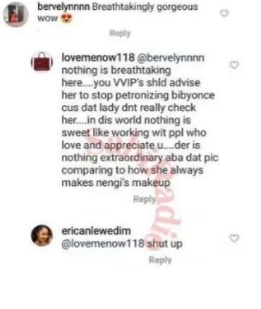 'Shut up' - Erica slam a troll who tried to put asunder between her and Nengi
