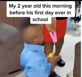 Adorable moment 2-year-old wowed parents with brilliance on his first day at school (Video)