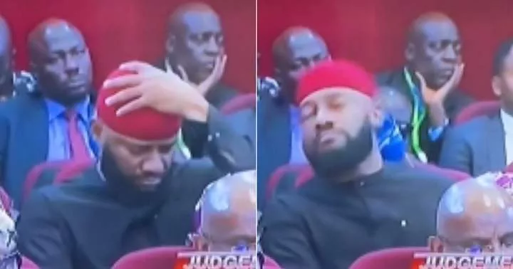"Wetin he dey do?" - Video of Yul Edochie at the Presidential Election Petition Court causes buzz