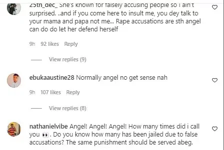 'Angel and sense are two different thing' - Reality star blasted for advocating support for false accusers