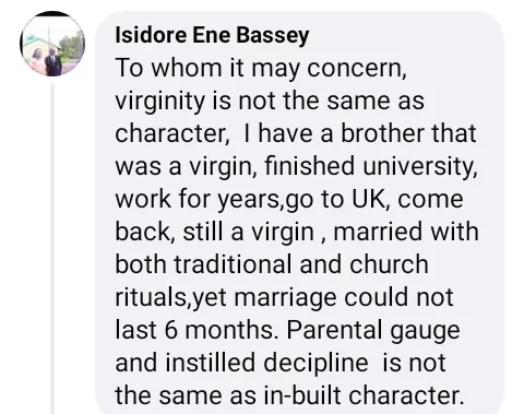 'Virginity is not the same as character' - Man reveals how his virgin brother's marriage crashed after 6 months