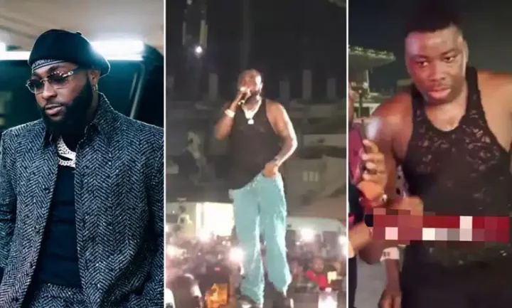 "I will never wash it" - Excited fan speaks on grabbing Davido's singlet during concert (Video)