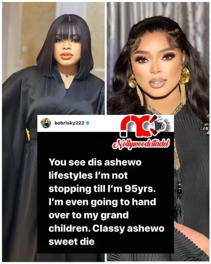 Bobrisky unveils plans to handover his 'ashewo' business to his grandchildren