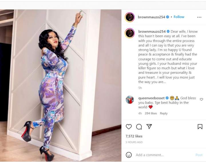 'I miss your killer figure so much' - Vera Sidika's husband tells her after removing butt implants