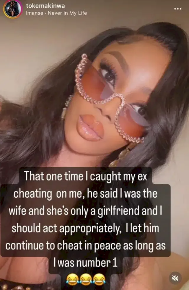 Toke Makinwa recounts experience with one of her ex's