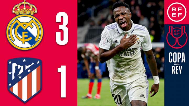 Real Madrid 3 - 1 Atletico Madrid (Jan-26-2023) Copa del Rey Highlights